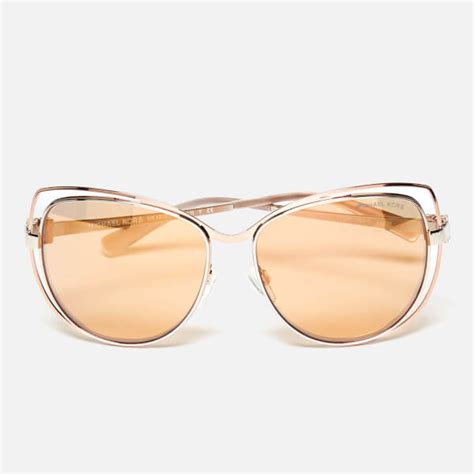 michael kors audrina sunglasses rose gold|Michael Kors Audrina Rose Gold Flash Cat Eye Ladies .